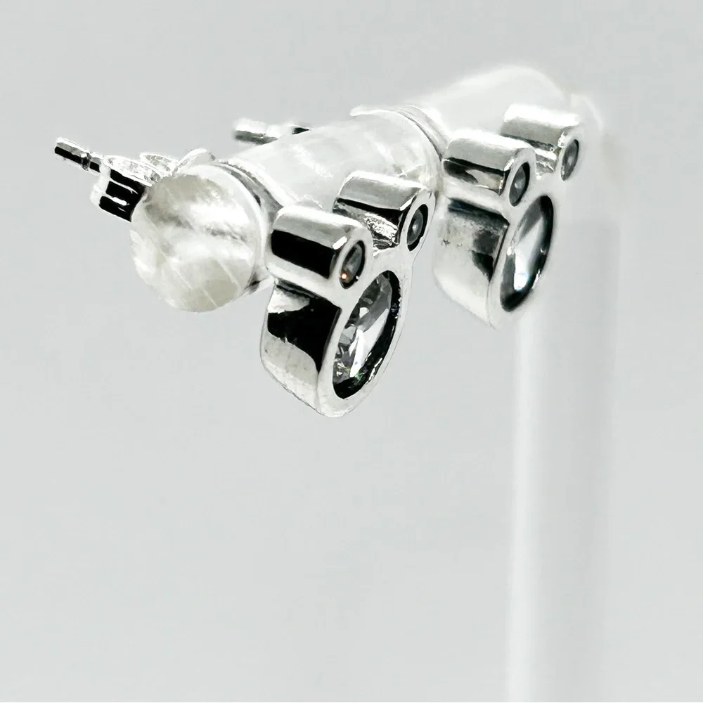 NWOT Sterling Silver Mickey mouse earrings studs - Picture 5 of 12